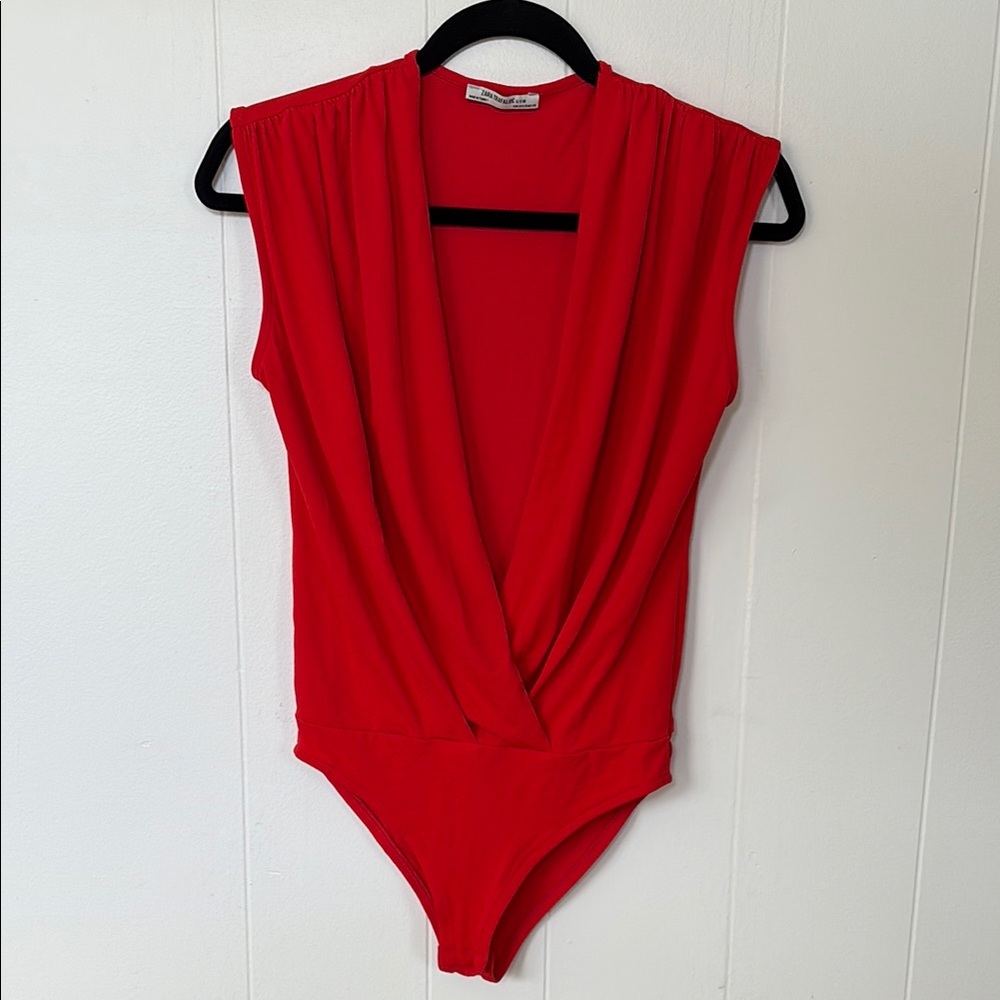 Zara body suit in red